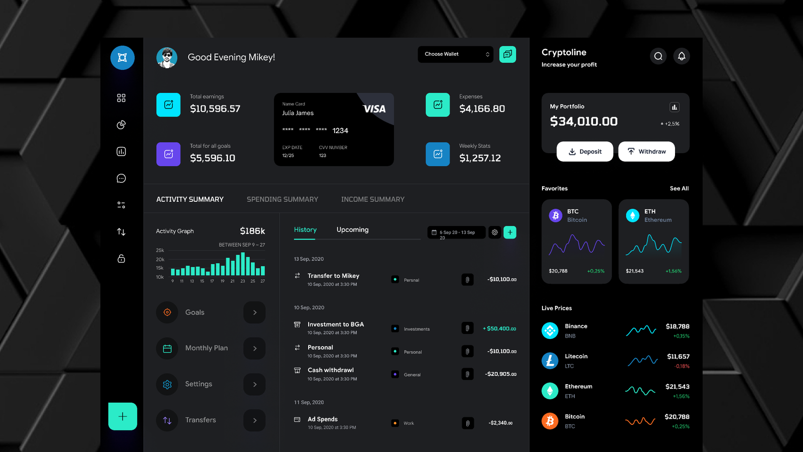 Wallet monitoring
